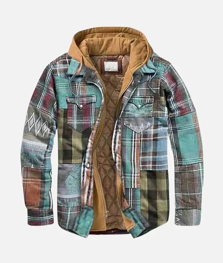 Varel | Veste à carreaux patchwork élégante
