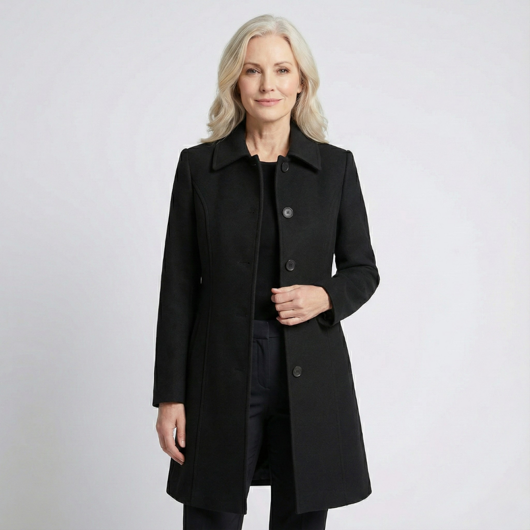 Josephine – Manteau Trench d’Hiver à Boutonnage Simple