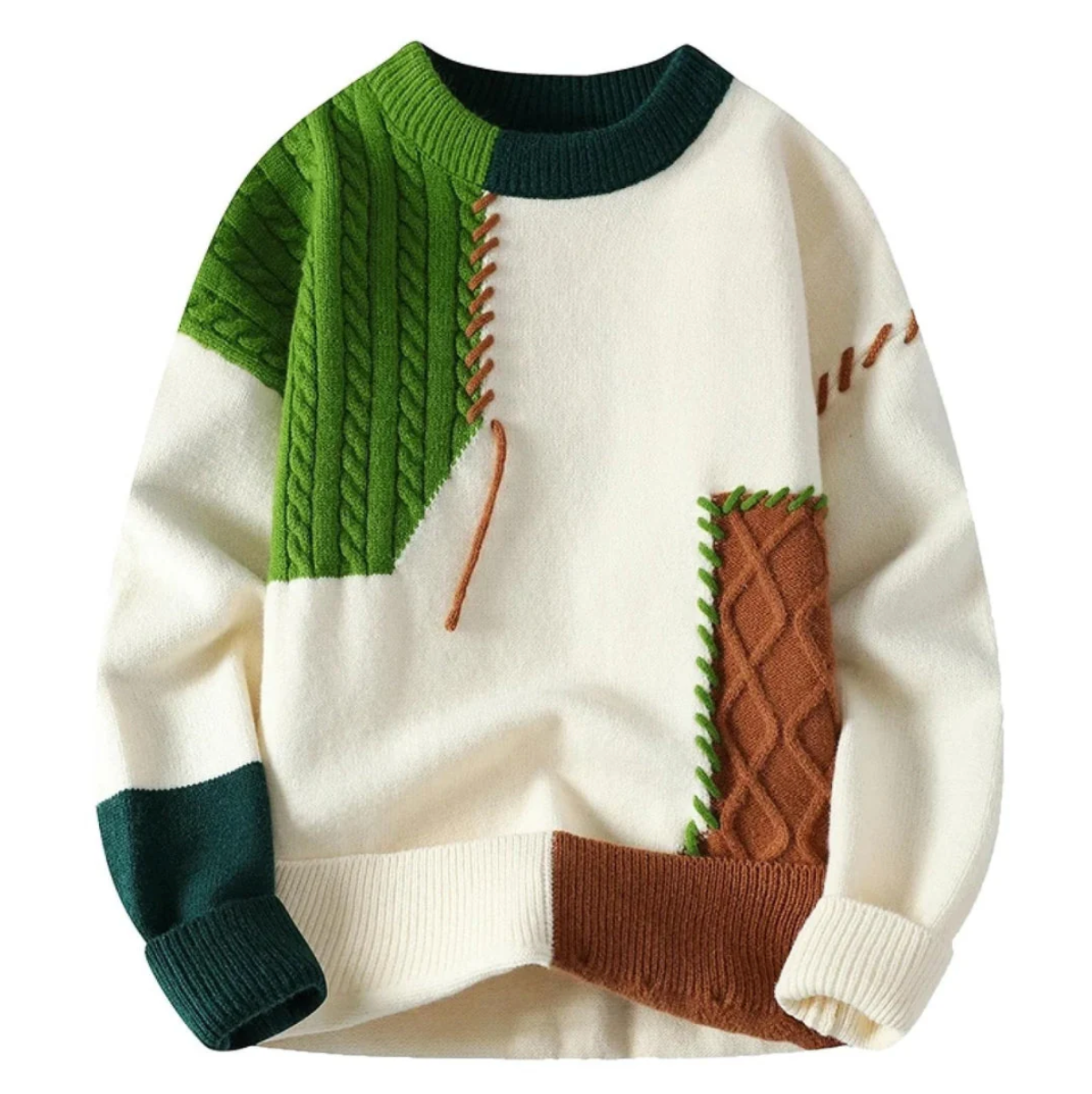 Siaparis | Pull à Patchs Artistiques