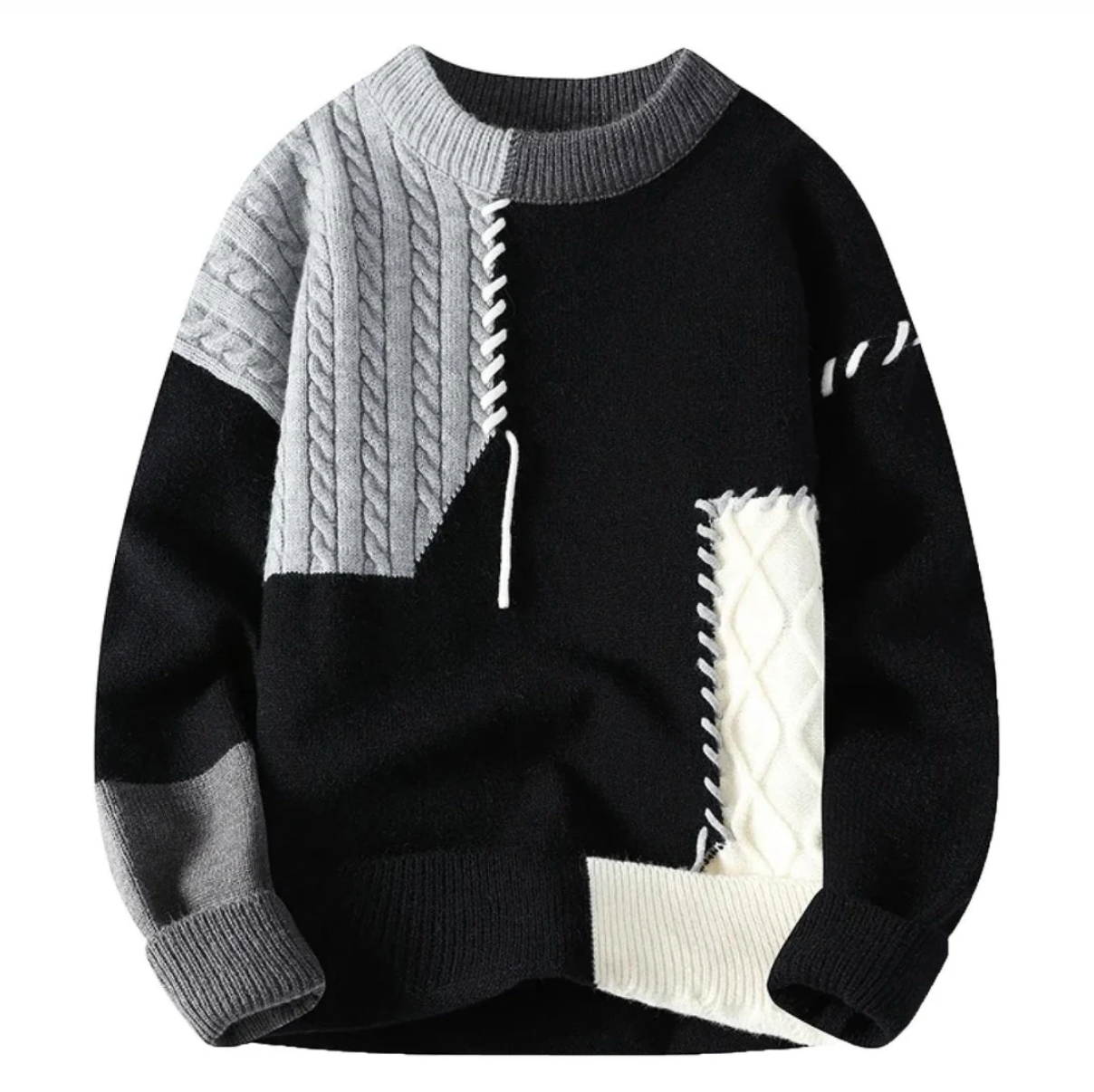 Siaparis | Pull à Patchs Artistiques