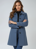 Josephine – Manteau Trench d’Hiver à Boutonnage Simple