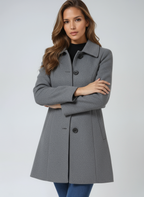 Josephine – Manteau Trench d’Hiver à Boutonnage Simple