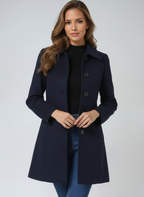 Josephine – Manteau Trench d’Hiver à Boutonnage Simple