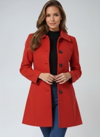 Josephine – Manteau Trench d’Hiver à Boutonnage Simple