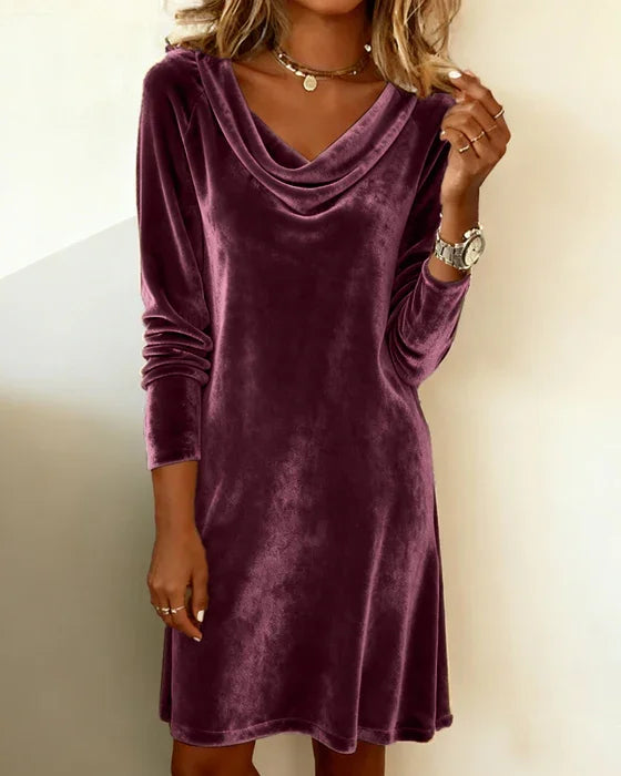Lunori™ | Robe Frosina en Velours Doux