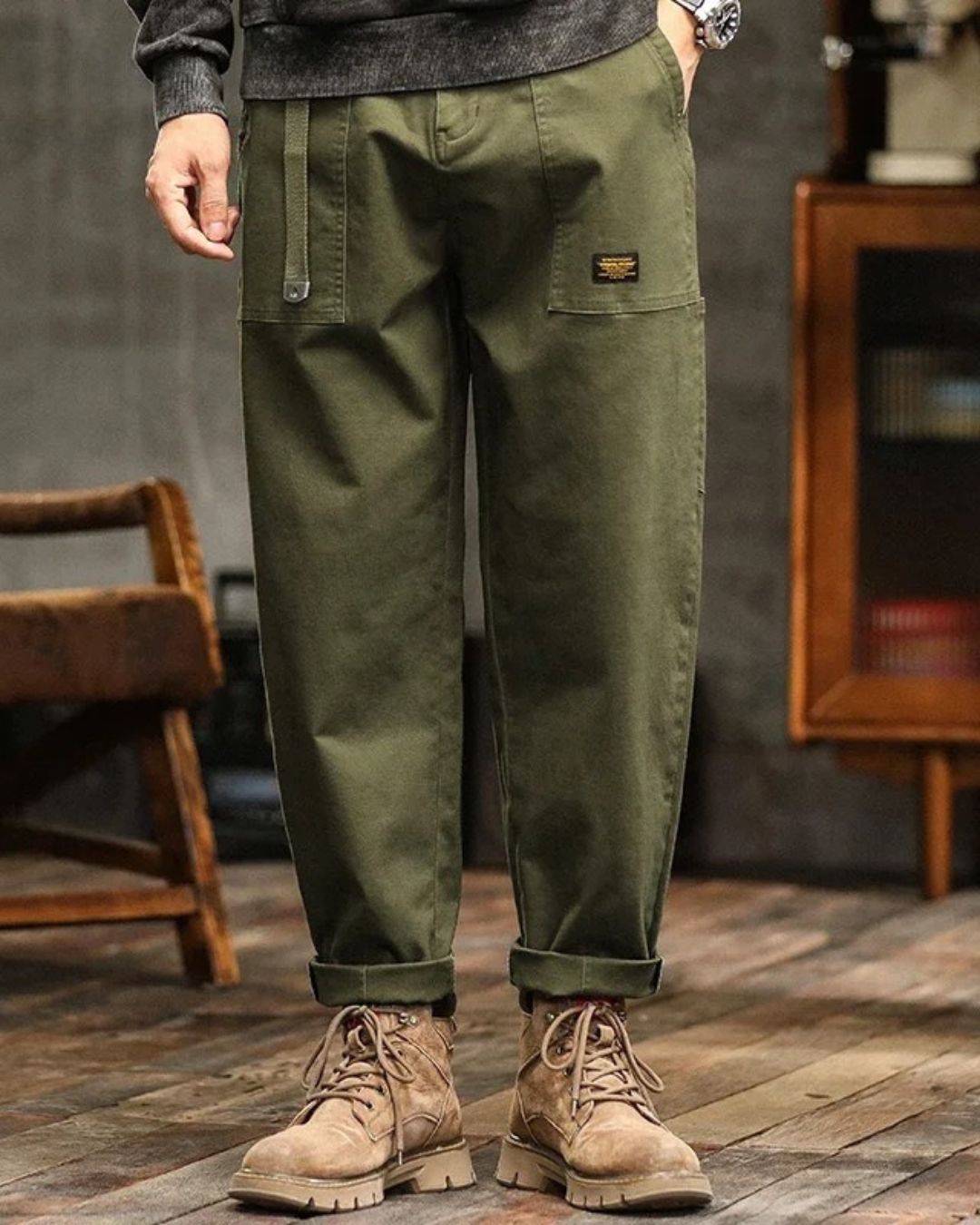 ROSSI ROME | PANTALONS CARGO CLASSIQUES