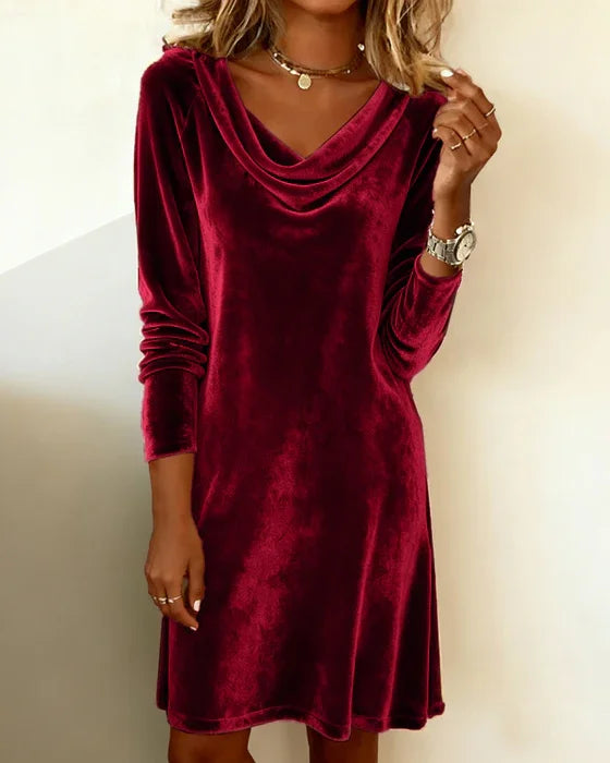 Lunori™ | Robe Frosina en Velours Doux