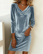 Lunori™ | Robe Frosina en Velours Doux